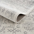 Tigried Ivory & Gray Area Rug