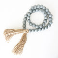 Wood Bead Garlands - Slate Gray