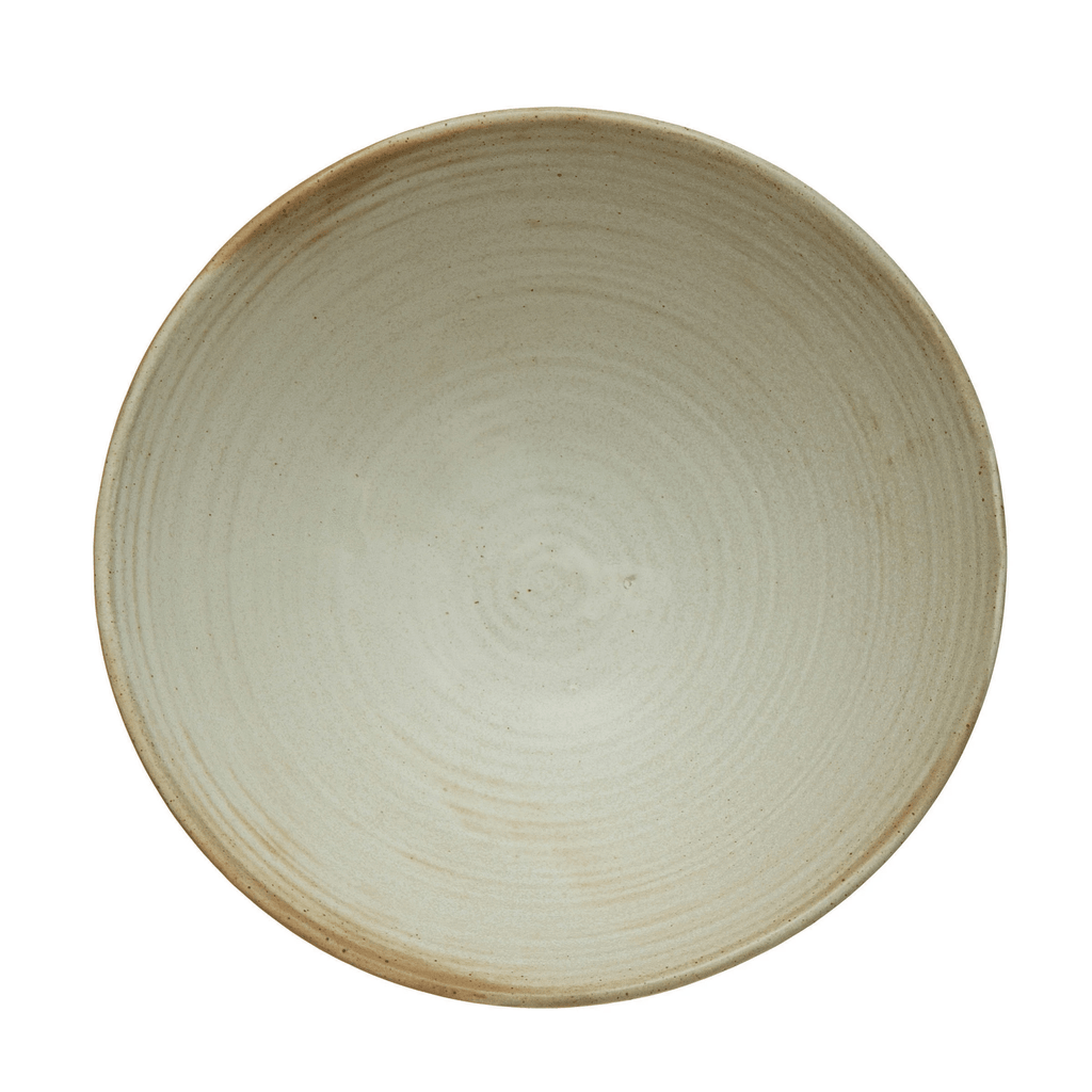White Matte Stoneware Glazed Bowl