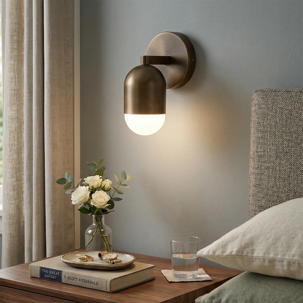 Brass Capsule Wall Sconce