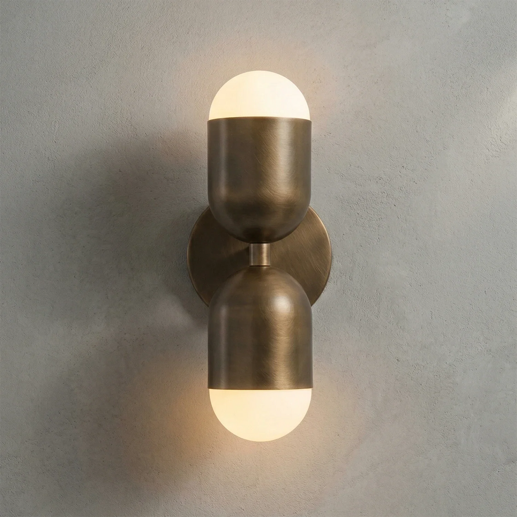 Brass Capsule Wall Sconce
