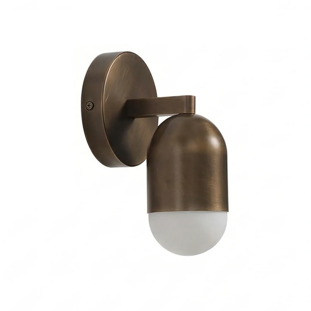 Brass Capsule Wall Sconce