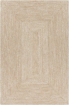 Cream Braided Faux Jute Rug