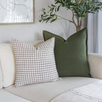 Olive Solid Color Pillow Cover