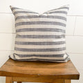 Gray and White Stripe Pillow Cover