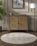 Oushak Style Floral Rug