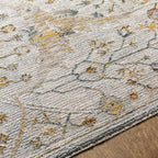 Oushak Style Floral Rug