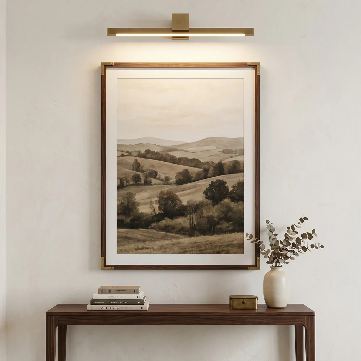 Kivana Brass Linear LED Wall Sconce