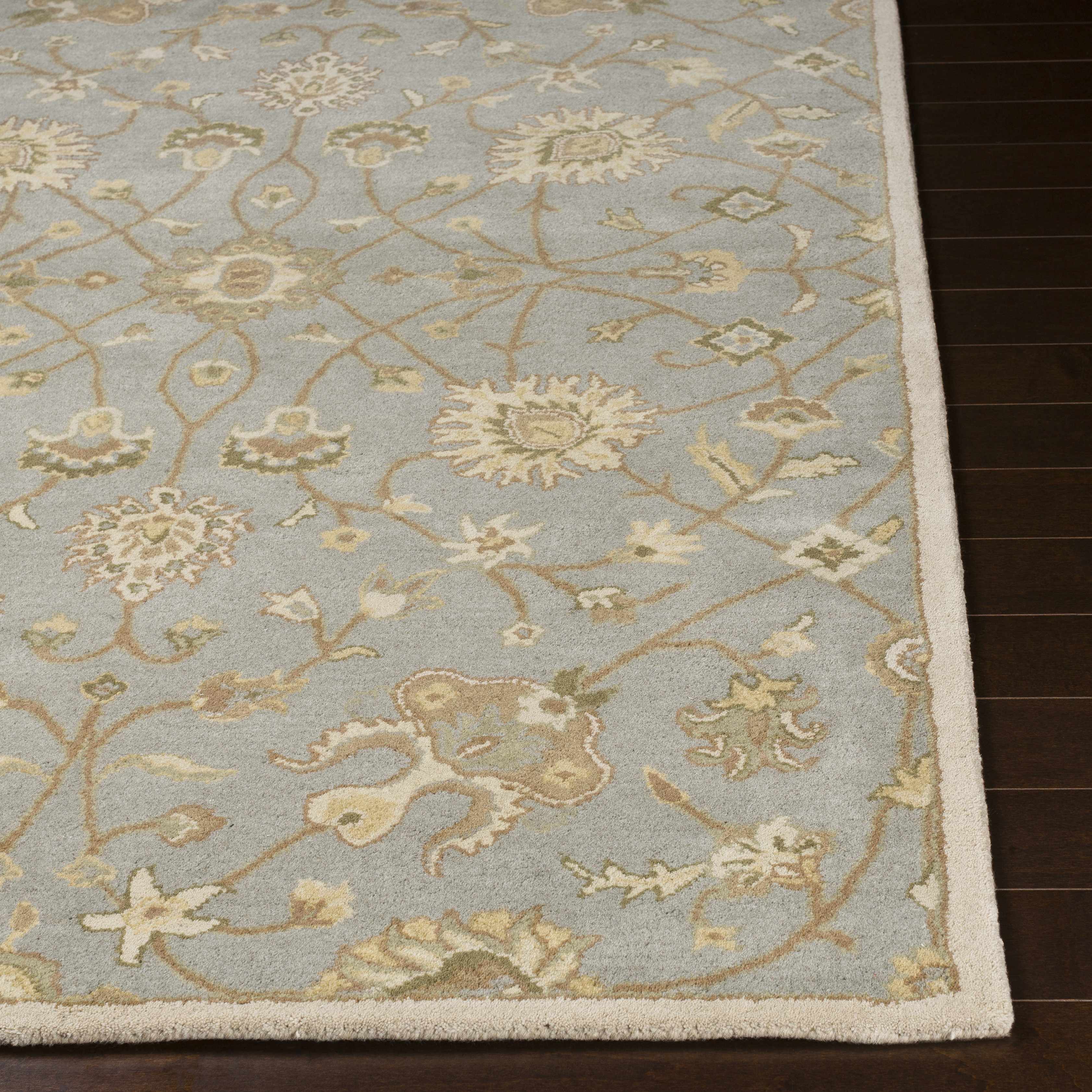 Logville Hand Tufted Light Olive Area Rug