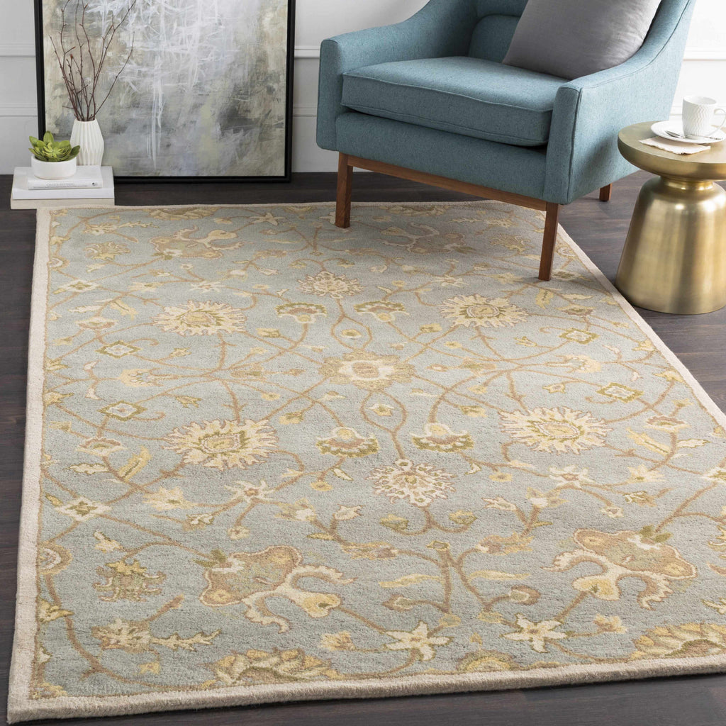 Logville Hand Tufted Light Olive Area Rug