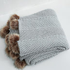 Chenille Pom Throw
