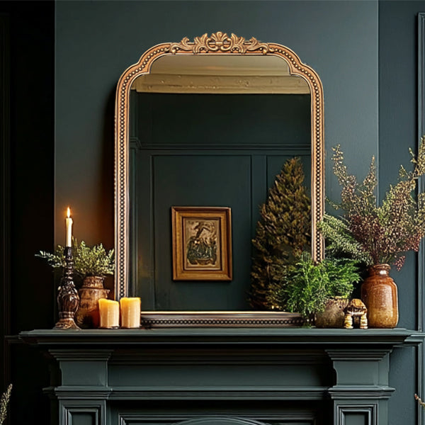 Antique Inspired Gold Mirror