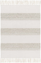 Natural Striped Throw Blanket