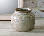 Milky Beige Ceramic Vase, 2 Size Options