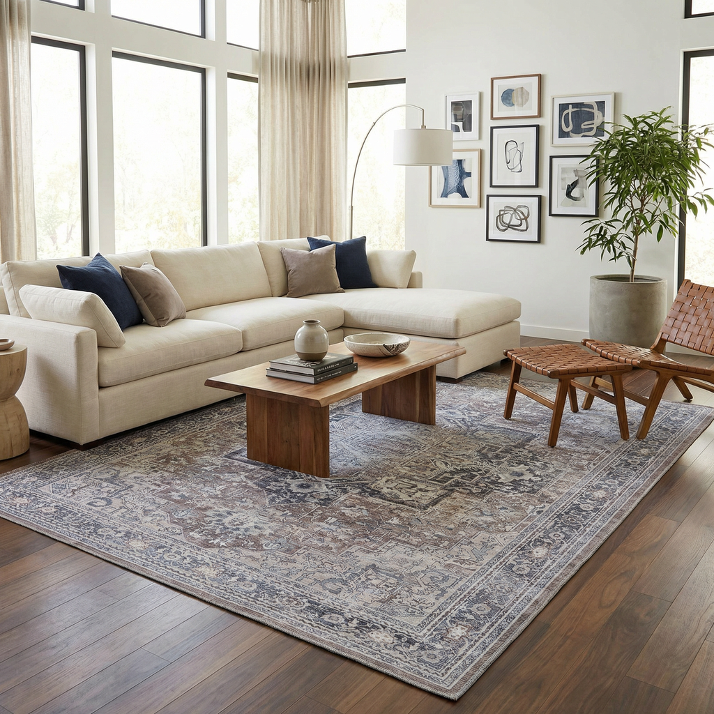 Abner Washable Area Rug