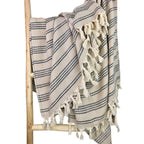 High-Quality Woven Stripe Turkish Throw