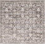 Talihina Brown Luxe Damask Rug