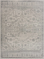 Tigried Ivory & Gray Area Rug