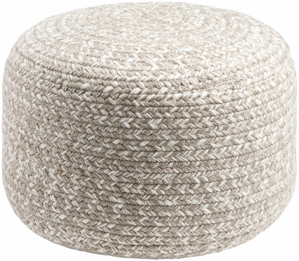 Natural Knit Pouf