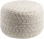 Natural Knit Pouf