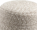 Natural Knit Pouf