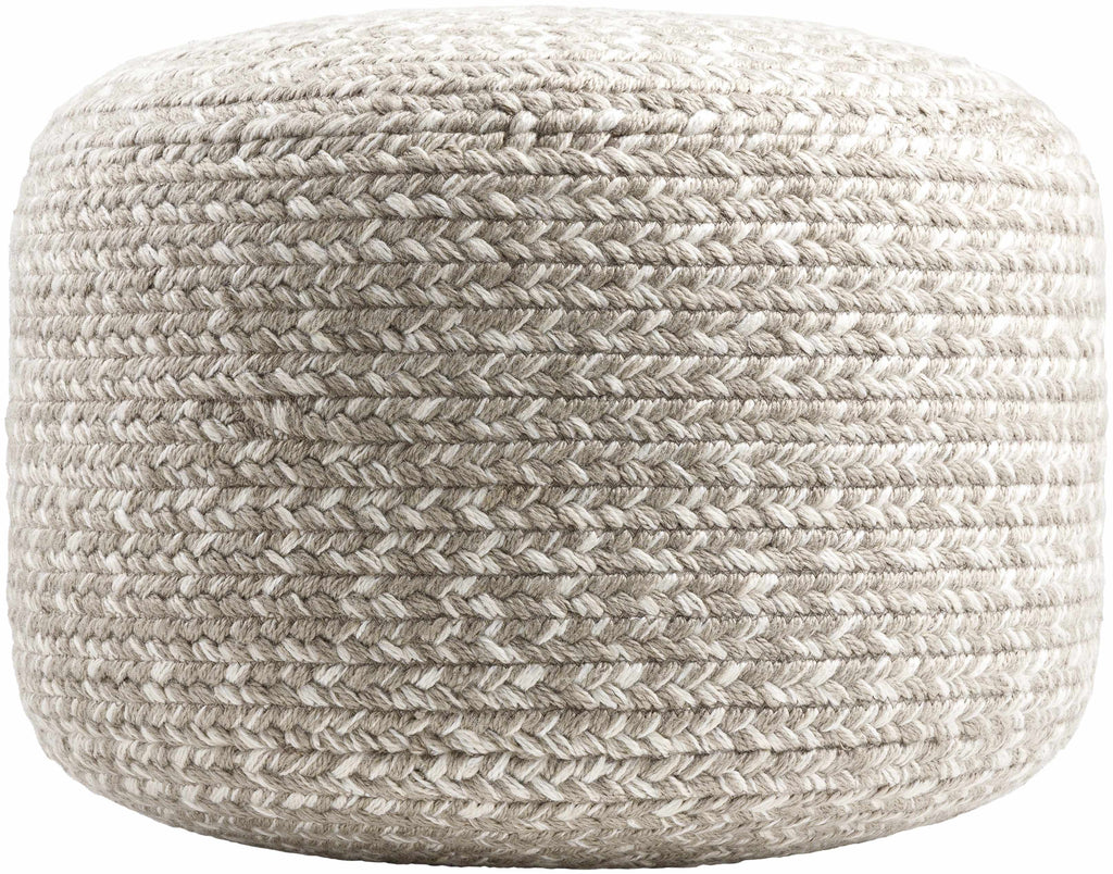 Natural Knit Pouf