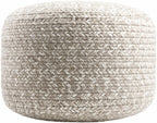 Natural Knit Pouf