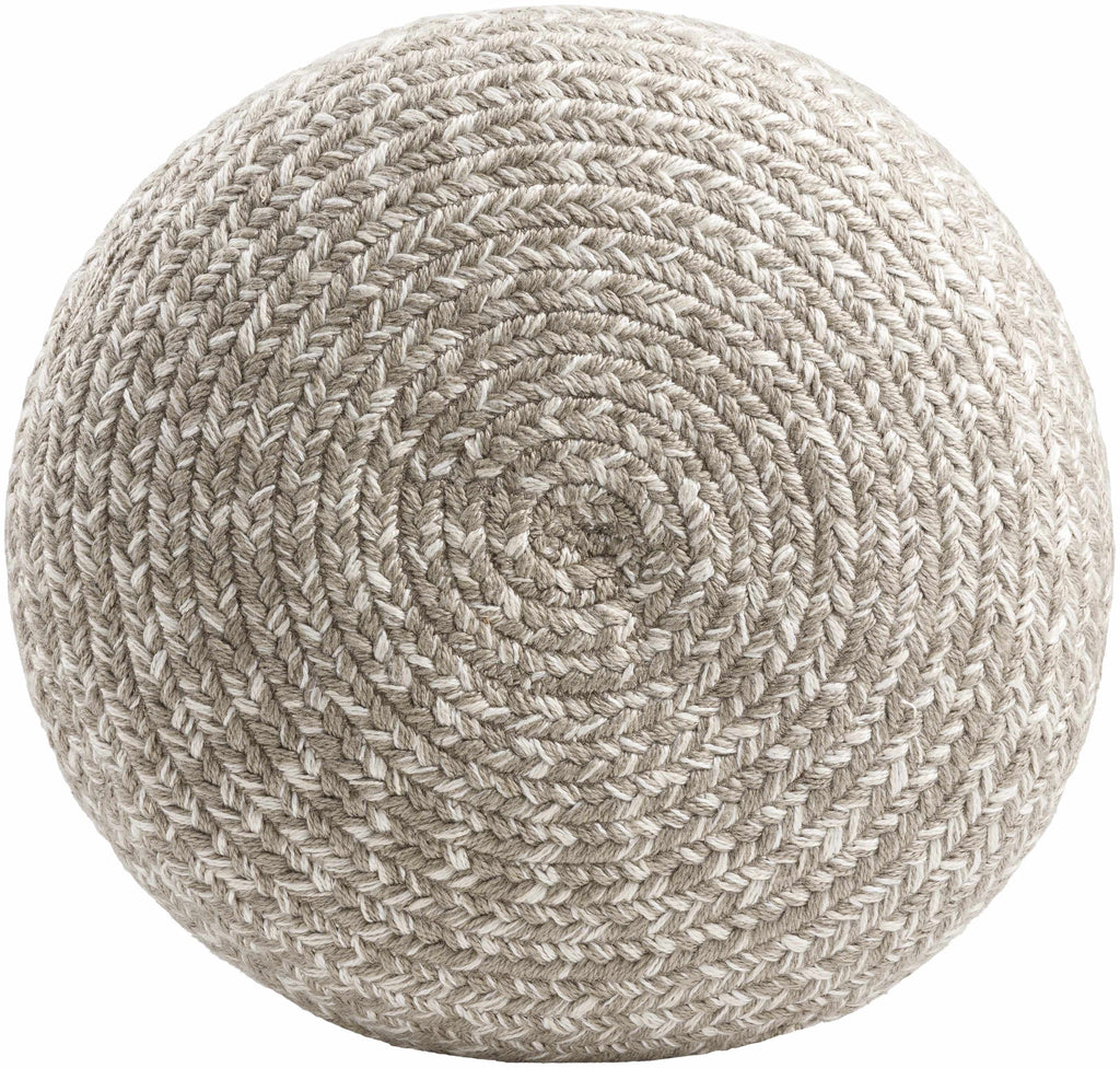 Natural Knit Pouf